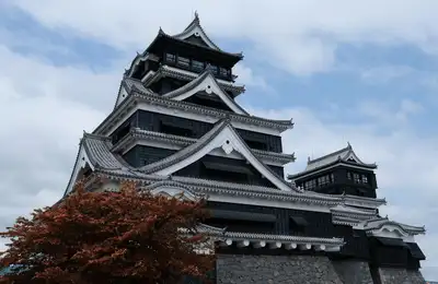 Takachiho Gorge, an active volcano crater, and majestic Kumamoto Castle.