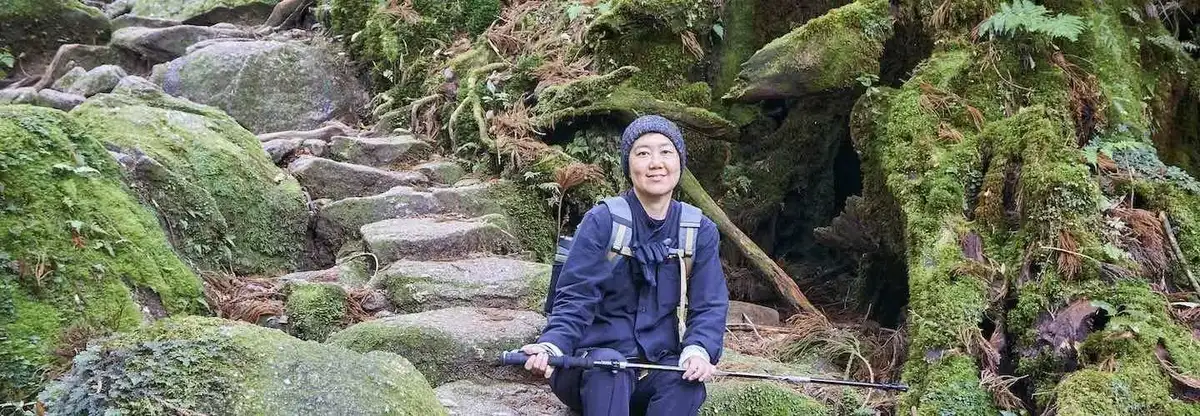Deep in ancient forest