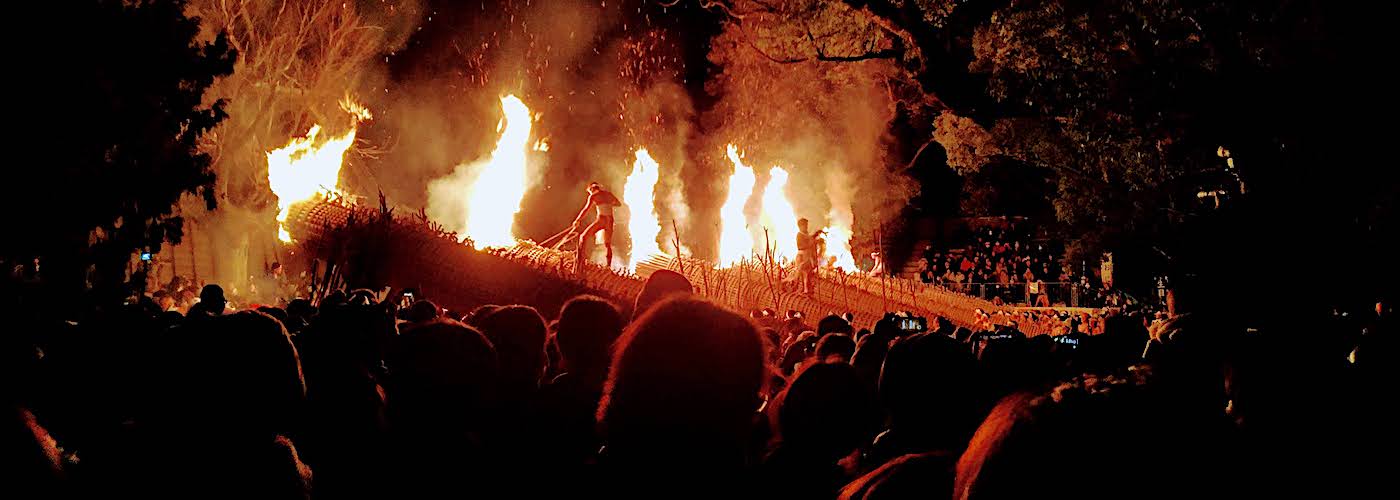 Fire festival, Japan