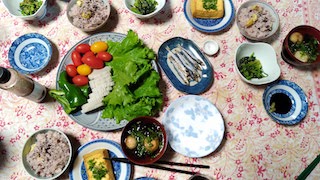 Traditional Japanese breakfast