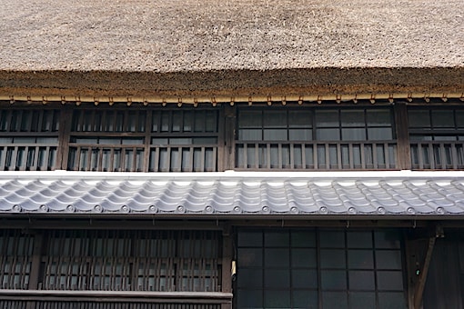 Japanese thatched roof