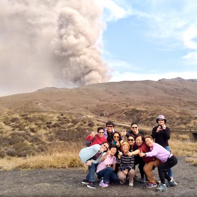 Aso volcano viewpoint