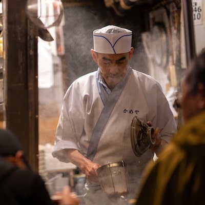 Japanese noodle chef